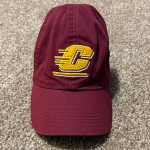 Top of the World Maroon Hat with Gold Accents